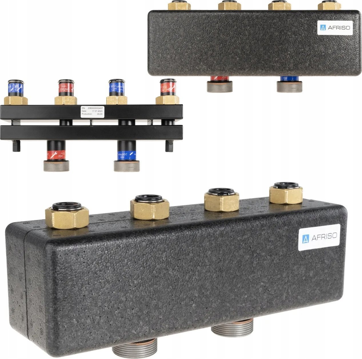 Afriso Rozdzielacz KSV 90-2 do grup pompowych BPG, do 50 kW, dla 2 obiegówA