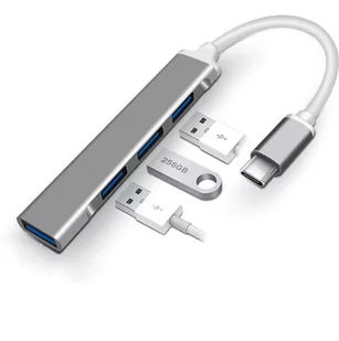 Przejściówka Hub Usb-c 3.1 do 3xUSB 2.01xUSB 3.0 - Huby USB - miniaturka - grafika 1