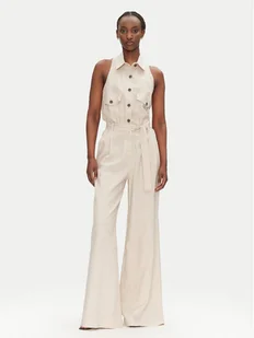 ACCESS FASHION Kombinezon 53-5500-133 Beżowy Regular Fit - Kombinezony - miniaturka - grafika 1