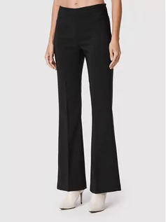 Spodnie damskie - Rinascimento Spodnie materiałowe CFC0110511003 Czarny Regular Fit - grafika 1