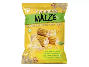 Popcrop - Bezglutenowe piramidki kukurydziane z ryżem i solą himalajską, 25 g - Chipsy - miniaturka - grafika 1