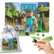 Puzzle - PUZZLE 300 el. MINECRAFT - IDEALNY PREZENT NA ŚWIĘTA POD CHOINKĘ TWOJE IMIĘ - miniaturka - grafika 1