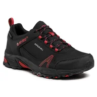 Buty trekkingowe damskie - Trekkingi Hi-Tec - Hapiter Low Wp AVSSS21-HT-BD-01 Black/Persian Red - miniaturka - grafika 1
