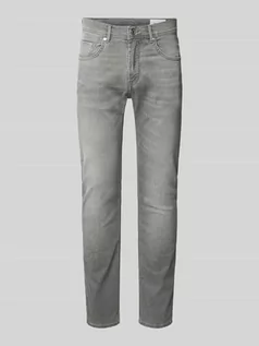 Spodnie męskie - Jeansy o kroju regular fit z wpuszczanymi kieszeniami model ‘Jack’ - grafika 1
