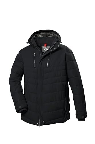 STOY Męska kurtka puchowa z odpinanym kapturem STW 6 MN QLTD JCKT, czarna, 5XL, 41915-000
