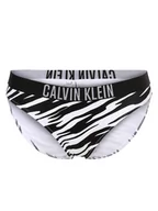Stroje kąpielowe - Calvin Klein - Damski dół od bikini, czarny|biały - miniaturka - grafika 1