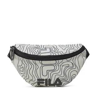 Saszetka nerka Fila Belmont Back To School Map Small Street Waist Bag FBT0002.13239 Biały - Nerki - miniaturka - grafika 1