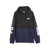 Bluzy sportowe damskie - Puma Bluza Power Colorblock Fl 67591051 - miniaturka - grafika 1
