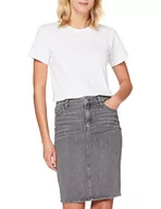 Spódnice - Cross Jeans Spódnica Rosie, szary, 56 PL - miniaturka - grafika 1