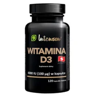 Witaminy i minerały - Intenson Witamina D3 4000 IU suplement diety 120 kapsułek - miniaturka - grafika 1