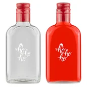 Domowy wyrób alkoholu - Butelka Piersiówka 200Ml Ze Świątecznym Nadrukiem + Zakrętka - miniaturka - grafika 1