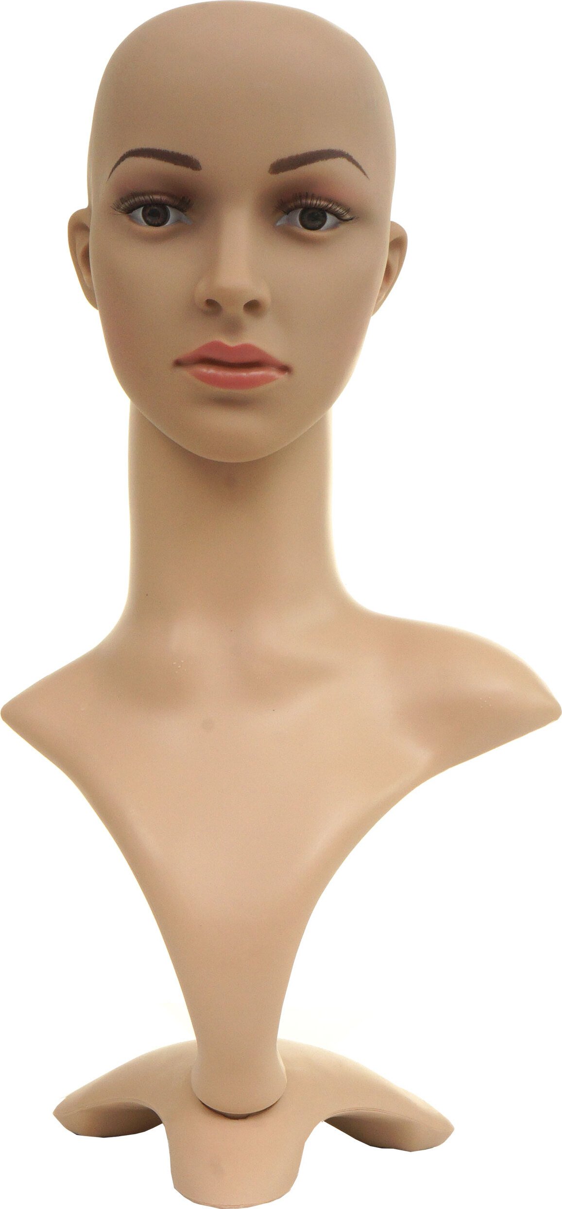 Manekin głowa HWC-G70, peruka manekin kobieta manekin okno manekin, ruchomy 55cm
