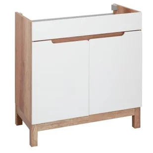 Astor Diana szafka 79.9 cm podumywalkowa stojąca biały połysk/country AMSKU8107C - Szafki łazienkowe - miniaturka - grafika 1