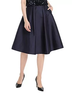 Spódnice - APART Fashion Damska spódnica satynowa, niebieski (Midnight Blue), 60 PL - grafika 1