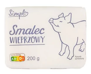 Simpl Smalec wieprzowy 200g - Masło i margaryna - miniaturka - grafika 1