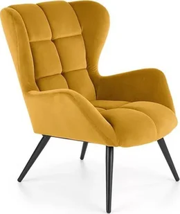 Elior Musztardowy fotel uszak - Bergen - Fotele - miniaturka - grafika 1