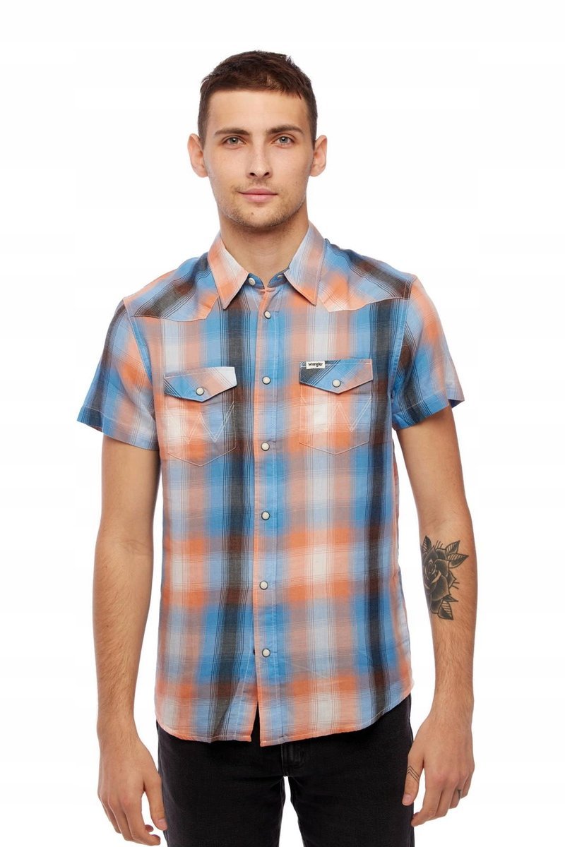 WRANGLER SS WESTERN SHIRT FADED BLACK W5J06DXV6 M