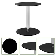 Ławy i stoliki kawowe - The Living Store Stolik kawowy czarny 40 cm szkło hartowane - miniaturka - grafika 1