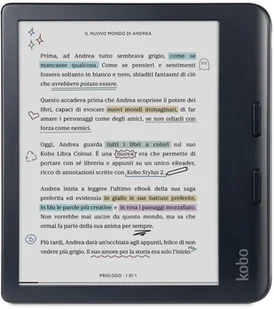 Kobo Libra Colour black Schwarz Bundle incl Stylus 2 N428-KU-BK-K-BU N428KUBKKBU - Czytniki ebooków - miniaturka - grafika 1