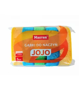 Master Zmywak gabki do naczyń JOJO 5 szt S160 - Ściereczki, gąbki, czyściki - miniaturka - grafika 1