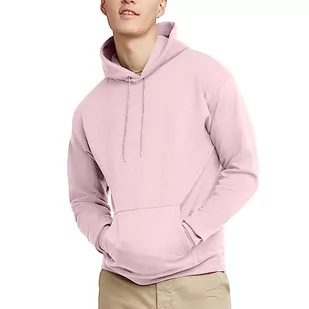 Hanes EcoSmart męska bluza z kapturem, Bladoróżowy, S - Bluzy męskie - miniaturka - grafika 1