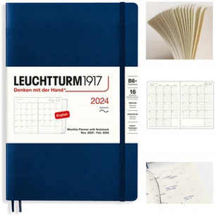 LEUCHTTURM1917 Planer kalendarz książkowy B6 mies. - Kalendarze - miniaturka - grafika 1