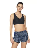 Biustonosze - Under Armour damski biustonosz sportowy Vanish mid Bra Black/Black/Metallic Iron (001) 8-10 - miniaturka - grafika 1