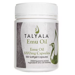 Talyala Emu Farm Talyala Olej emu 1000 mg - 100 kapsułek - Żele i maści lecznicze - miniaturka - grafika 1