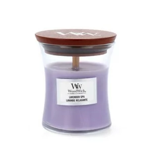 Świece - WoodWick Lavender Spa Świeca mała 0,25kg - grafika 1