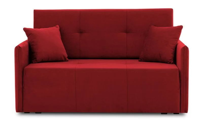 Sofa z funkcją spania, amerykanka, Drim, 137x99x82 cm, czerwony