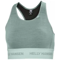 Bielizna sportowa damska - Helly Hansen Lifa Merino Midweight Bra, damskie, cactus - miniaturka - grafika 1