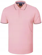 Koszulki męskie - POLO Koszulka Męska RÓŻOWA Bawełniana COPPER Elegancka L Pako Jeans - miniaturka - grafika 1