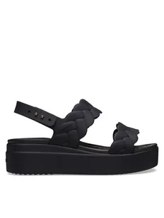 Crocs Sandały Brooklyn Woven Upper LW 209977 Czarny - Sandały damskie - miniaturka - grafika 1