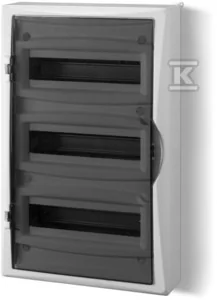 Onnline Rozdzielnica n/t 3x12 N+PE IP40 szyba dymna 2506-11 2506-11 - Rozdzielnie elektryczne - miniaturka - grafika 2