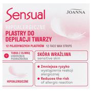 Kremy do twarzy - Sensual hipoalergiczne plastry do depilacji twarzy 12szt + tubka z oliwką łagodzącą 10ml - miniaturka - grafika 1