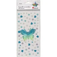 Zeszyty szkolne - Kryształki samoprzylepne motyl 3d 75x60mm 82 szt - miniaturka - grafika 1