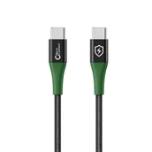 Kable USB - Microconnect MC-SMART USB-C-C-01 kabel USB USB 2.0 1 m USB C Czarny, Zielony - miniaturka - grafika 1