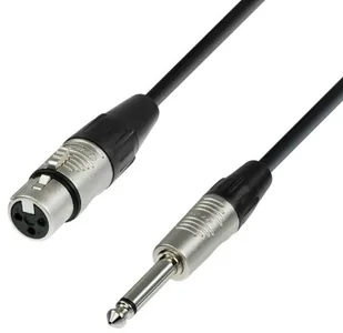 ah Cables adam hall 4 Star Series przewód mikrofonowy, rean XLR żeński na jack 6.3 MM Mono, 1.5 m K4MFP0150 - Akcesoria do nagłośnienia - miniaturka - grafika 1