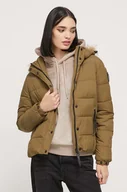Kurtki damskie - Superdry kurtka damska kolor zielony przejściowa - miniaturka - grafika 1