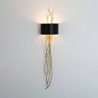Lampy ścienne - Holländer Kinkiet Elba lungo, złoty/czarny, wysokość 144 cm, żelazo - miniaturka - grafika 1