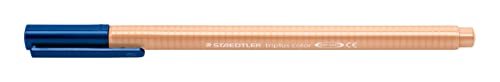 STAEDTLER 323-430 flamastry Triplus kolor trójkątny trzonek w kartonowym etui, zmywalne, około 1 mm, 10 sztuk, bladoróżowy