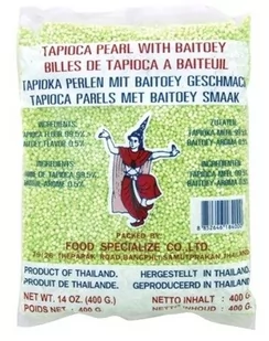Cock Brand Tapioka, perełki małe zielone 400g 717-uniw - Kasza - miniaturka - grafika 1