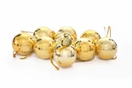 Bombki - Bombki na choinkę złote - 3 cm - 9 szt. - miniaturka - grafika 1