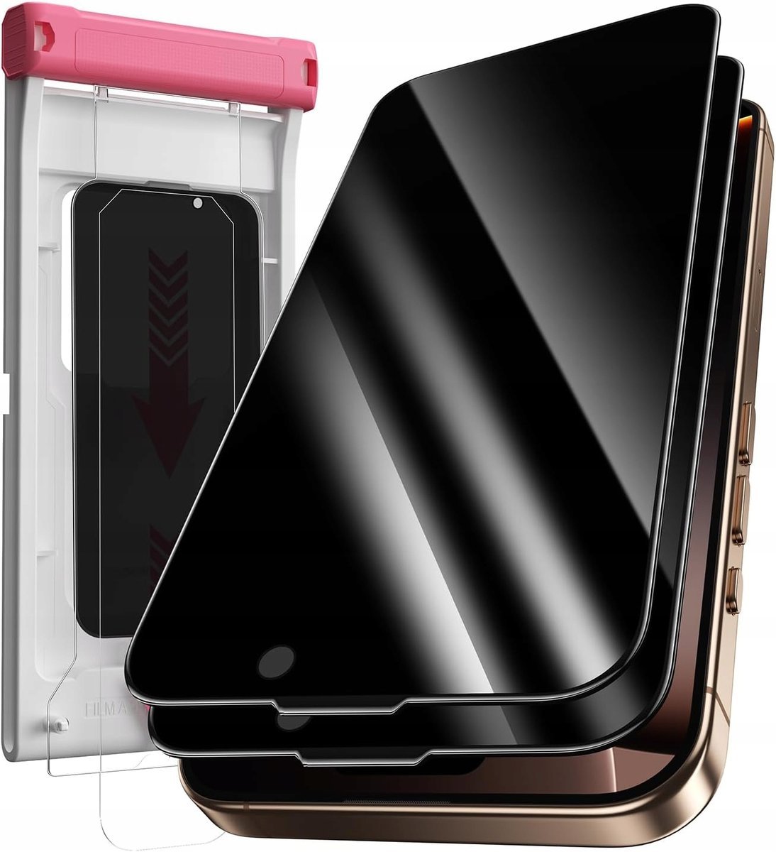 Szkło prywatyzujące iPhone 17 Pro Max Hoerrye 9H zestaw 2 szt łatwy montaż