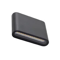Lampy ogrodowe - Elewacyjna lampa Semi 11363 Nowodvorski LED 6W 3000K IP54 kostka czarna - miniaturka - grafika 1