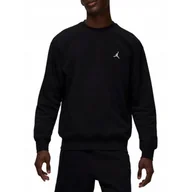 Bluzy sportowe męskie - Bluza na co dzień męska NIKE JORDAN BROOKLYM FLEECE ocieplana bez kaptura - miniaturka - grafika 1