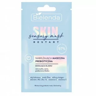 Bielenda SKIN RESTART SENSORY MASK NAWILŻAJĄCA MASECZKA PREBIOTYCZNA 8G 5902169048921 - Maseczki do twarzy - miniaturka - grafika 1