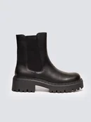 Botki damskie - BIG STAR Sztyblety w kolorze czarnym - miniaturka - grafika 1