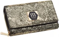 Portfele - Monnari Portfel Damski Skórzany Elegancki Duży Pojemny Ze Wzorem Skóry - miniaturka - grafika 1