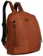 Plecaki - Plecak damski ze wzorem imitującym skórę krokodyla — David Jones - miniaturka - grafika 1